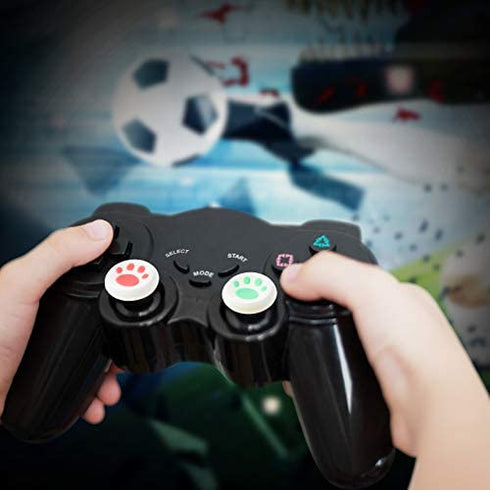 28 Pieces Cat Thumb Grips Caps Replacement Cat Claw Joystick Cap Silicone Cat Analog Stick Cover Compatible with PS5 PS4 PS3 PS2 Xbox 360 Xbox One Controllers