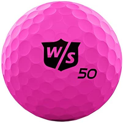 WILSON Staff Fifty Elite Golf Ball, Pink