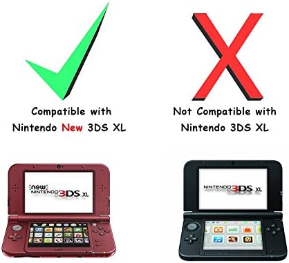 Compatible with for New 3DS XL / LL Case, Akwox Super Crystal Transparent Protective Cover Case for New 3DS XL ( not for 3DS XL)