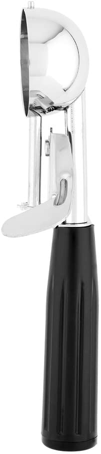 Met Lux 1.25 Ounce Portion Scoop, 1 Durable Cookie Scoop - #30, With Black Handle, Stainless Steel Disher, For Portion Control, Scoop Cookie Dough, Cupcake Batter, or Ice Cream - Restaurantware