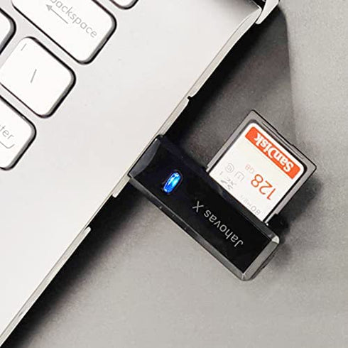 USB 3.0 SD Card Reader for PC, Laptop, Mac, Windows, Linux, Chrome, SDXC, SDHC, SD, MMC, RS-MMC, Micro SDXC Micro SD, Micro SDHC Card and UHS-I Cards (Black)