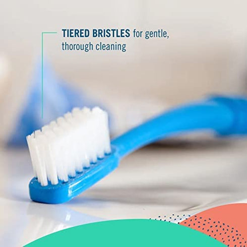 Preserve Eco Friendly Adult Toothbrushes, Made in The USA from Recycled Plastic, Lightweight Pouch, Soft Bristles, Colors Vary, 6 Count