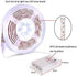 Led Strip Lights Battery Powered YOHOG White Led Lights 2M 6.56ft Battery Operated Led Light Strip IP65 Waterproof Flexible, Sticky LED Lights, Kitchen Cabinet, Bedroom and Outdoor Lighting 2Pcs
