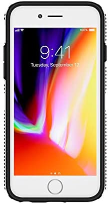 Speck Products CandyShell Grip iPhone SE 2020 Case/iPhone 7 Case (Also Fits iPhone 6 and iPhone 6S), White/Black