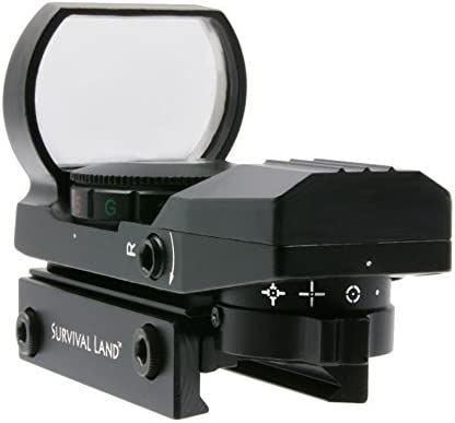 Survival Land Reflex Sight with 4 Selectable Red or Green Patterns