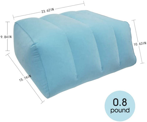 Leg Elevation Pillow,Inflatable Wedge Pillow Legs Elevates to Relax Muscles,Relax Muscles,Reduce Swelling,Leg Pain,Back Pain,Improves Circulation