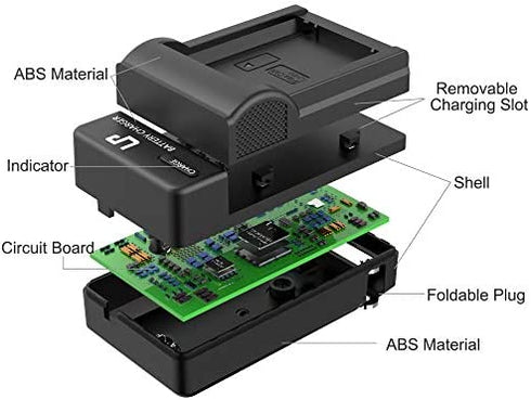 LP-E10 Battery Charger, LP Charger Compatible with Canon EOS Rebel T7, T6, T5, T3, T100, 4000D, 3000D, 2000D, 1500D, 1300D, 1200D, 1100D & More (Not for T3i T5i T6i T6s T7i)