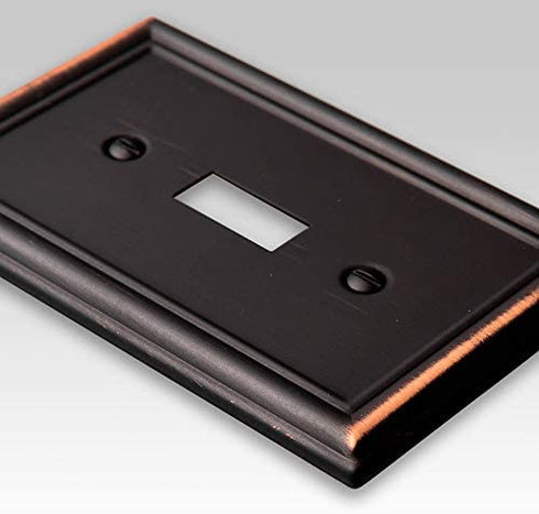 Amerelle 149RRRDB Chelsea Wallplate, 3 Rocker, Aged Bronze