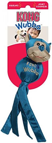 KONG - Wubba Friends Ballistic - Nylon Tug of War Dog Toy - For Small Dogs (Assorted Characters)