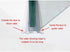 Cozylkx Frameless Shower Door Bottom Seal with Drip Rail for 3/8"(10mm) Glass, Length 27.5"/0.7m, Glass Door Sweep Stop Shower Leaking