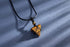 Tiger Eye Healing Crystal Necklace Pointed Pendant Necklaces Adjustable Rope Natural Pyramid Gemstone Stone Necklace Reiki Quartz Jewelry for Women Men
