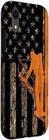 iPhone XR Bow Hunting Tree Stand Deer Hunter American Flag Camouflage Case