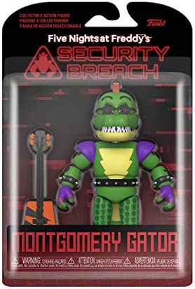 Funko Action Figure: Five Nights at Freddy's, Security Breach - Montgomery Gator, Multicolour