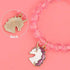 G.C 10 PCS Girls Kids Rainbow Beaded Bracelet with Cute Unicorn Rainbow Heart Star Pendant Stretchy Costume Jewelry Set Gift Play Party Favors Present Friendship Jewelry for Baby Toddler Little Girl