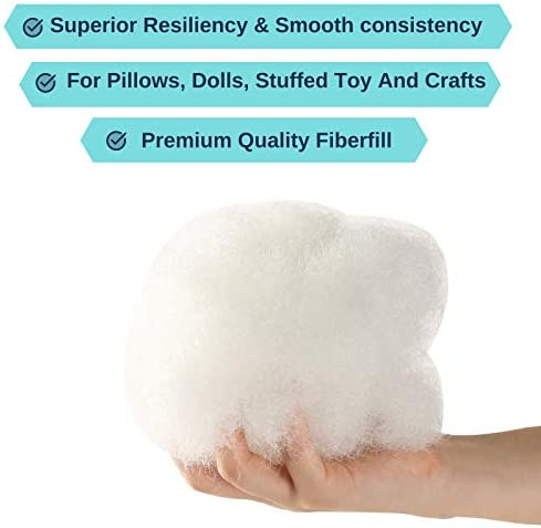 Mr. Pen- Polyester Fiber Fill, 10 oz, White, Pillow Stuffing, Stuffing, Pillow Filling Stuffing, Stuffing for Stuffed Animals, Poly Filling Stuffing, Cotton Stuffing, Pillow Filler, Pillow Filling