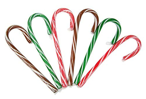 Dr. Pepper, 7 Up, and A&W Flavored Christmas Candy Cane, Pack of 12, 5.3 oz