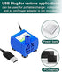 Cat Water Fountain Pump,Pet Fountain Pump Replacement Pump DR-DC160 Motor for 360°Stainless Steel Cat Fountain and Cupcake Ceramic Cat Drinking Fountain(Blue)