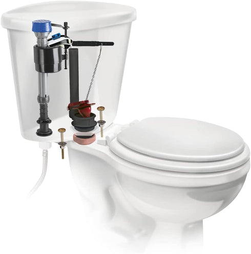 Fluidmaster 400ARHRKP10 PerforMAX Universal High Performance All in One Repair Kit for 2-Inch Flush Valve Toilets, Easy Install