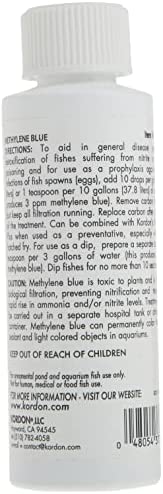 Kordon #37344 Methylene Blue-General Disease Prevention Treatment for Aquarium, 4-Ounce