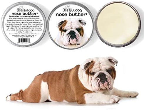 The Blissful Dog Bulldog Unscented Nose Butter, 4-Ounce