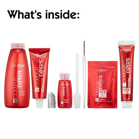 L'Oreal Paris Couleur Experte 2-Step Home Hair Color and Highlights Kit, Toasted Coconut