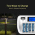 BONAI Solar AA Rechargeable Batteries, High Capacity 1100mAh NiMH Battery for Outdoor Solar Lights 1.2V Pre Charged Double-A Batteries (AA 20 Pack)…