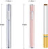 USB Lighter Rechargeable 2 Pack Mini Electric Flameless Windproof Portable Slim Cigarette Lighters (Silver and Rose Gold)