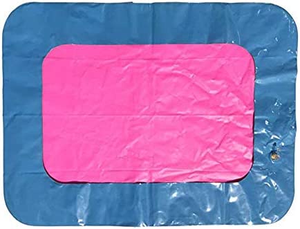 Kids Indoor PVC Inflatable Castle Sand Box Sandbox Tray Table Fun Play Toys Random Color Portable Inflatable Sand Box, Moldable Play Sand Tray ,Playing Cards on The Water(Large )