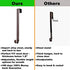 HangerSpace Wreath Hanger for Front Door, Over Door Wreath Hook Wreath Holder Adjustable Length 15 inch - 24 inch with 2 Magnets Christmas Decoration - Bronze