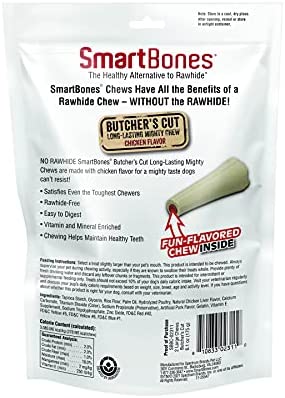 Smartbones Butcher'S Cut Long-Lasting Mighty Chew For Dogs, Large, 2 Pack