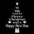 2 Pack Christmas Tree Letters Stick Wall Art Decal Mural Home Room Decor Removable Wall Window Sticker for Christmas Wall Decoration, Red&White