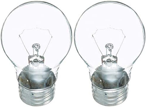 GE Appliance Clear Light Bulb 40w, A15 Bulb Type, Medium Base | 415 Lumens | 2-Count per Pack (1-Pack)