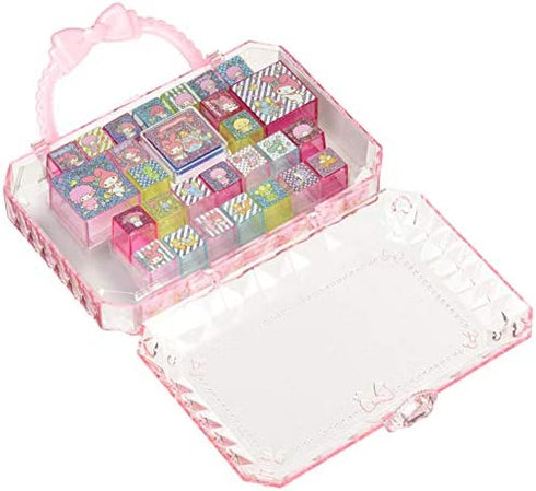 Sanrio N-1709-769711 My Melody Friends Stamp Set, 6.5 x 1.8 x 7.3 inches (16.5 x 4.5 x 18.5 cm), Polystyrene