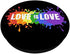 Splat Rainbow LGBT Gay Pride Lesbian Love Is PopSockets PopGrip: Swappable Grip for Phones & Tablets