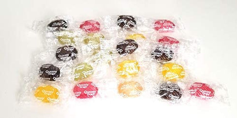 Three Lollies Queasy Drops | Assorted for Nausea Relief |Green Tea with Lemon | Ginger | Banana | Sour Raspberry | Cola | 21 Drops