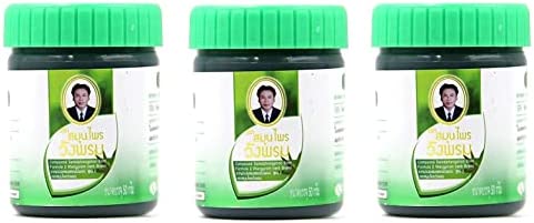 Wang Prom Herbal Balm 50g (Pack of 3) (Green)