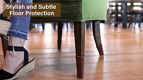 Small/Black- NancyProtectz Patented with Rubberized Grips/Chair Leg Hardwood Floor Protector. The Original Furniture Sock