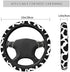 Cow Print Steering Wheel Cover Non-Slip Elastic Universal Accessories Fit Suvs Vans Sedans Cars Trucks Decor