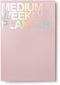 JSTORY Medium Weekly Planner Lays Flat Undated Year Round Flexible Cover One Size Pink
