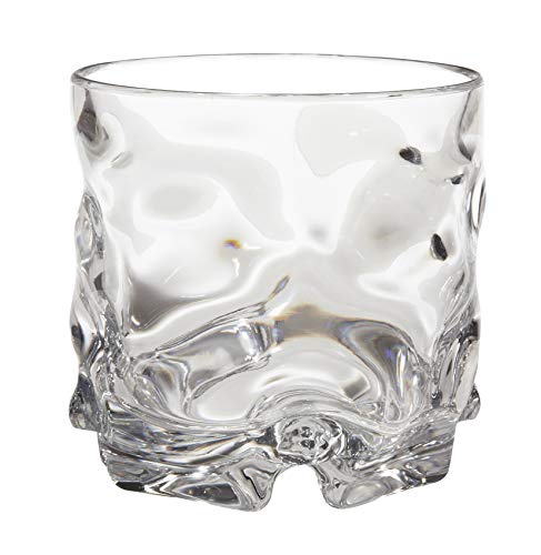 GET Shatterproof Old Fashioned Rocks / Whiskey Glasses, 12 Ounce, Clear (Set of 4)