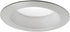 Basics 4 in. 2700K Soft White LED 600 Lumen Retrofit Downlight Baffle Trim Module, White
