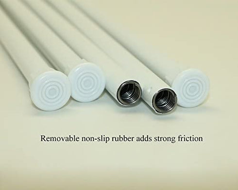 5 Pack Small Spring Tension Rods Extendable Length 11.8 to 19.6 Inches(30-50cm)