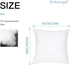 Artscope Throw Pillow Inserts Set of 2, Premium Fluffy Cushion Stuffer Sham Square Inner Soft for Couch or Bed, Indoor Decorative Pillows Inserts (20" x 20")