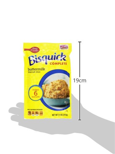 Betty Crocker Bisquick Complete Buttermilk Biscuit Mix, Just Add Water, 7.5 oz.