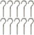Axe Sickle 4 Inch Heavy Duty Large Screw Hook Ceiling Hook Cup Hook Silver 10 Pcs