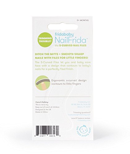 Fridababy NailFrida The S-Curved Nail Files (5 Pack) White