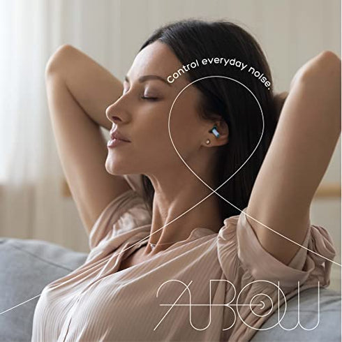 ANBOW Ear Plugs for Sleeping Noise Cancelling. Reusable Silicone Earplugs. Custom Fit - Noise Reduction for Sleeping, Concerts, Work & Swimming. Adjustable to Ear Size. 3 Pairs + Travel Pouch