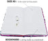 VIPbuy Magic Reversible Sequin Notebook Diary Lined Travel Journal with Lock and Key for Kids Girls, Size A5 (8.5” x 5.5”), 78 Sheets, Panda (Rose Red to Blue)