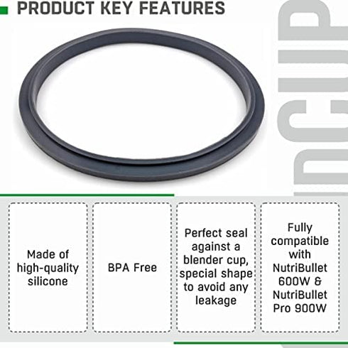 Gasket Replacement Rubber Ring Seal Rings Gaskets Part for Nutribullet Replacement Parts Accessories Blender 900 Series 600W and 900W