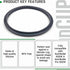 Gasket Replacement Rubber Ring Seal Rings Gaskets Part for Nutribullet Replacement Parts Accessories Blender 900 Series 600W and 900W